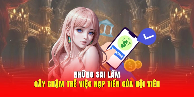 Những sai lầm gây chậm trễ việc nạp tiền của hội viên