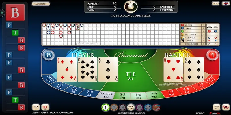 Baccarat tại casino MB66 được yêu thích